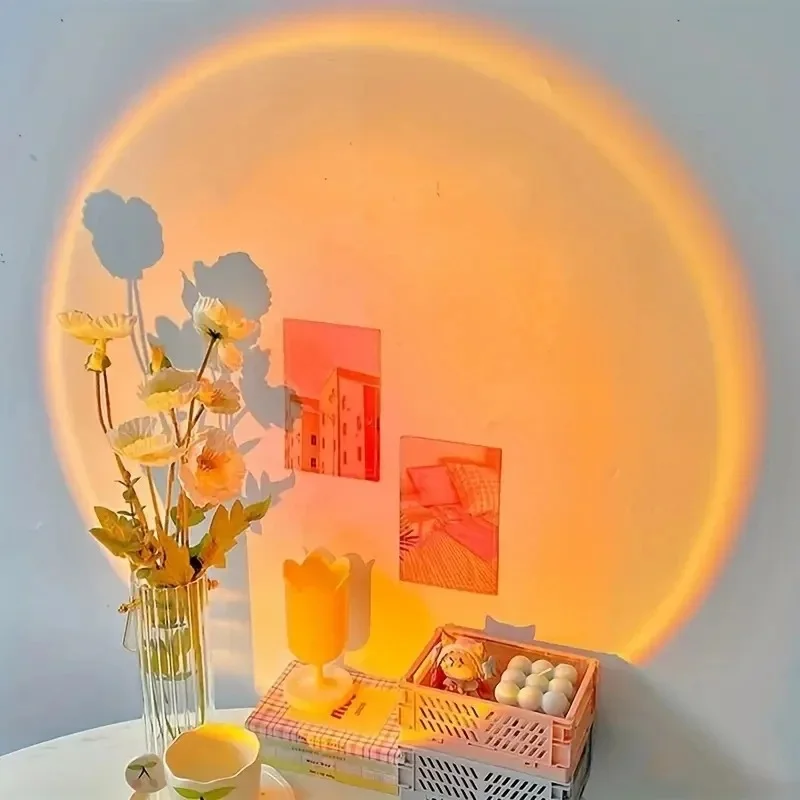 Avslappende stemning med sunset lamp
